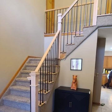 Modern Meal and Wood Railings
