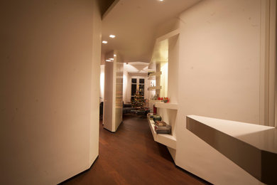 This is an example of a modern hallway in Rome.