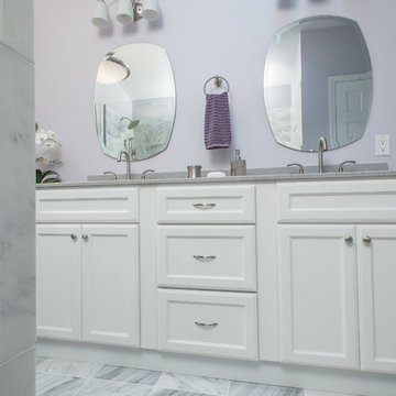 Purple and Gray Bathroom