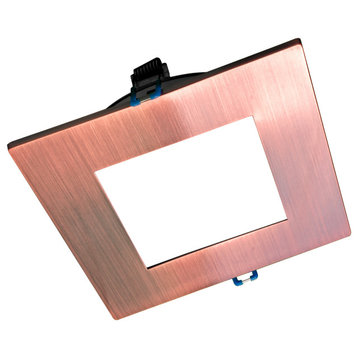 DLE6 Series 6" Square Downlight, Aged Copper, 5000k