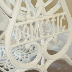 Vintage Console Table with White Base - Console Tables