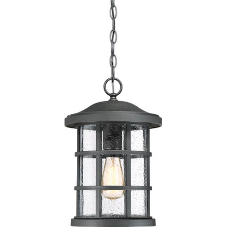 Crusade 1-Light Outdoor Lantern, Earth Black