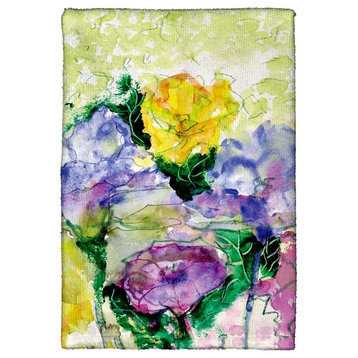 Watercolor Garden Kitchen Towel - Two Sets of Two (4 Total)