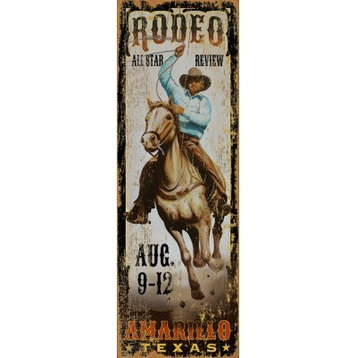 All Star Rodeo Wood Sign, Large
