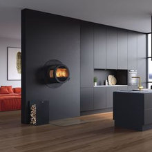 Stoves and wood store