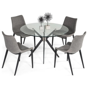 Cleo Modern Black Dining Table