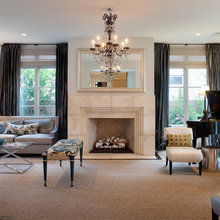 chandeliers in living room