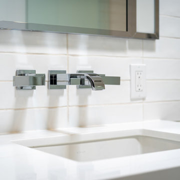 Minimalistic White Bathrooms