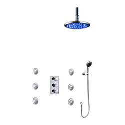Wella RainShower Head System Color Changing Water Powered Led Shower - Showerheads And Body Sprays