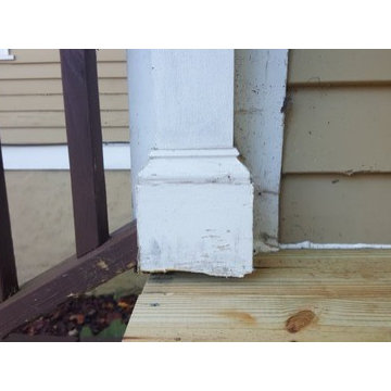 Deck staining and repair