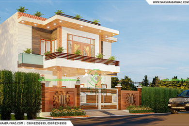NB-162 : 1800sq.ft house design with Interior