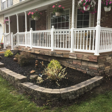 Cultured Stone Veneer on Front Porch