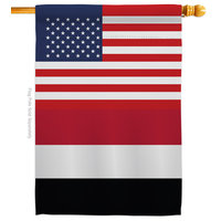 Yemen US Friendship of the World Nationality House Flag