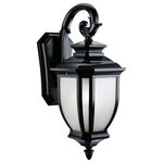 Kichler Lighting - Kichler Lighting 9040BK Salisbury - One Light Outdoor Wall Mount - With an unmistakable British influence, this 1 ligSalisbury 1 light Ou  *UL: Suitable for wet locations Energy Star Qualified: n/a ADA Certified: n/a  *Number of Lights: 1-*Wattage:100w Incandescent bulb(s) *Bulb Included:No *Bulb Type:Incandescent *Finish Type:Rubbed Bronze