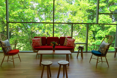 Photo of a modern living room in Hertfordshire.