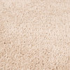 Shag Solid Pattern Polyester Taupe/Tan Area Rug (8 x 10)