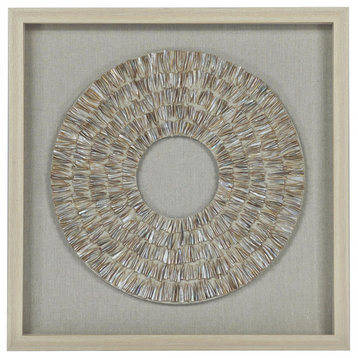 Pearl Oyster Shell Shadow Box Wall Décor