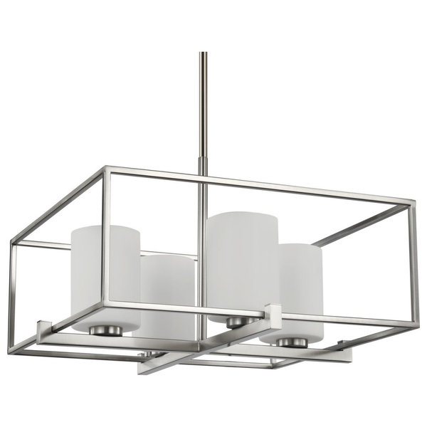 Chadwick Brushed Nickel 22 Inch Four Light Chandelier Chadwick Brushed Nickel 22 Inch Four Light Chandelier