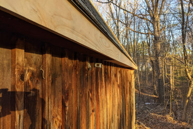 Inspiration for a rustic exterior home remodel in Boston
