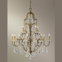 Feiss Valentina 12-Light Single Tier Chandelier - Chandeliers