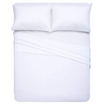 World Mart USA Inc. - 15 Inch Deep Pocket Queen Sheet Set Solid Pure White, 1800 Series Microfiber - Why Choose Us?
