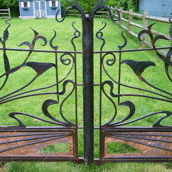 Hand forged iron gate - Home Fencing And Gates