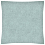 Joita, llc - Weave Seafoam Indoor/Outdoor Zippered Pillow Covers, Set of 2, Without Inserts - Set of 2 - WEAVE (seafoam) is a wonderful outdoor pillow cover with a printed on pattern of contrasting colors of light to dark seafoam. Constructed with an outdoor rated zipper, thread and fabric. Printed pattern on polyester fabric. To maintain the life of the pillow cover, bring indoors or protect from the elements when not in use. Machine wash on cold, delicate. Lay flat to dry. Do not dry clean. Two covers with zipper only - no inserts included.