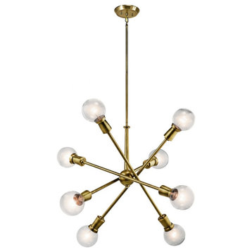 8 Light Large Chandelier - Contemporary inspirations - 26 inches tall by 30