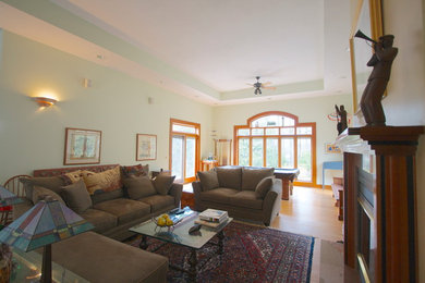 Example of a trendy home design design in Boston