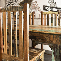 Reclaimed Wood Furniture from Crete - ダイニングテーブル