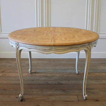 20th Century French Provincial Parquetry Dining Table