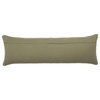 Tarik Medallion Olive Green/ Cream Down Pillow 13"X40" Lumbar, Polyester Fill