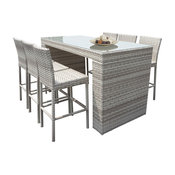 Fairmont 7-Piece Outdoor Bar Table Set With Bar Stools