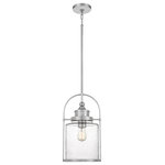 Quoizel - Quoizel Payson 1 Light Mini Pendant, Brushed Nickel - Part of the Payson Collection