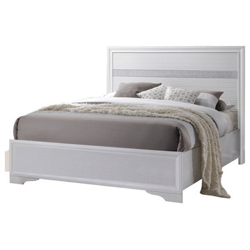 Acme Naima Full Bed, White