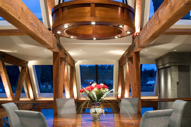 Dining room - contemporary dining room idea in Seattle