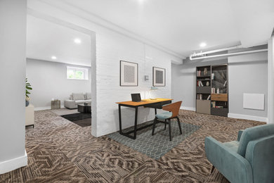 Minimalist basement photo in New York