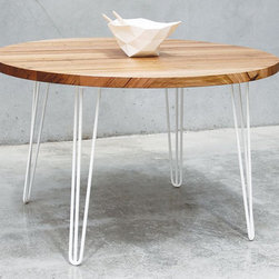 Bernie Round Dining Table Solid Vic Ash Custom Made in Melbourne - Dining Tables