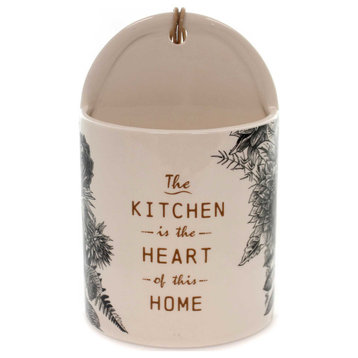 Home Decor HEART OF HOME CERAMIC CROCK Ceramic Stand Or Hang 1004180309