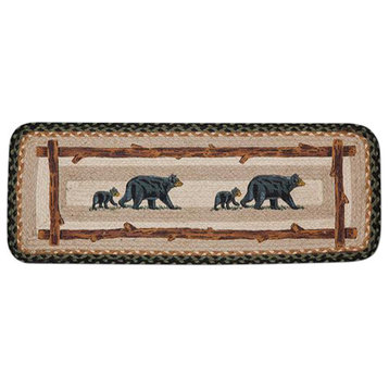 Mama and Baby Bear Oblong Printed Table Runner 13"x36"