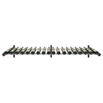 Evolution Wine Wall Presentation Row Extension, 9 bottle, Matte Black and Chrome