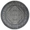 Safavieh Adirondack Collection ADR108 Rug, Silver/Black, 10' Round