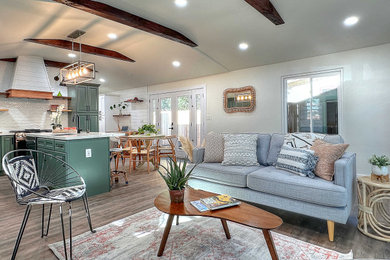Living room - eclectic living room idea in Santa Barbara