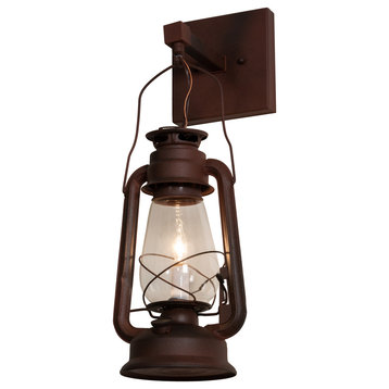 7 Wide Miners Lantern Wall Sconce