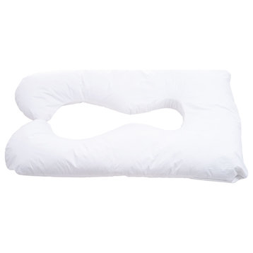 Full Body Pregnancy Maternity Pillow With Contoured U-Shape by Lavish Home