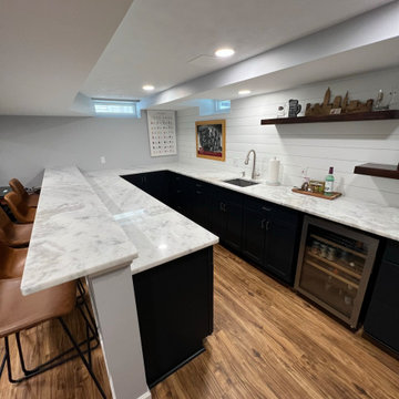 Basement Remodel With Wet Bar