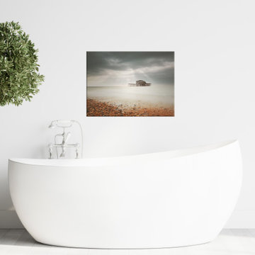 Abandoned West Pier Warming Matte Coastal Wall Art Prints