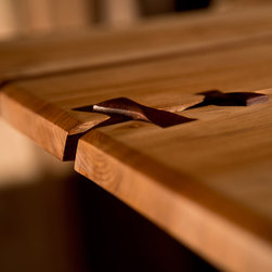 Leaning Live Edge Maple Desk - Dining Tables