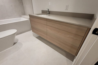 Bathroom - modern bathroom idea in Vancouver