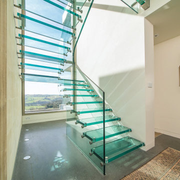 Glastreppe und Glasbrücke für Projekt in London, Siller Treppen